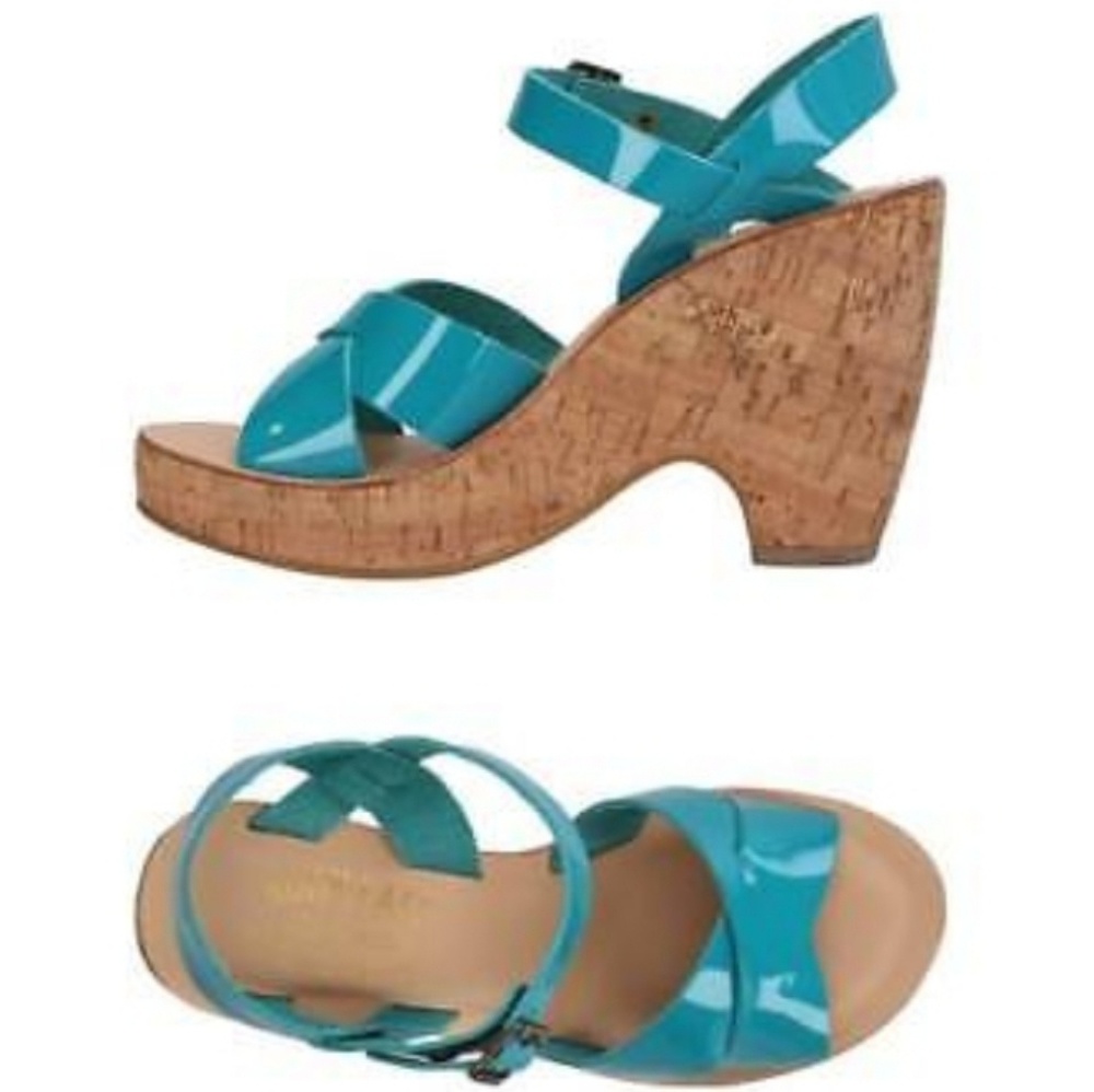 Teal Turquoise Kork Ease Wedge 7